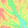 Mappa topografica Morgan Island, altitudine, rilievo