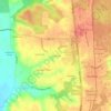 Mappa topografica Quailwood, altitudine, rilievo