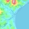 Mappa topografica Tokomaru Bay, altitudine, rilievo