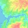 Mappa topografica Kerambellec, altitudine, rilievo