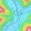 Mappa topografica Gorduno, altitudine, rilievo