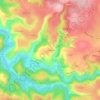Mappa topografica La Gardelle, altitudine, rilievo