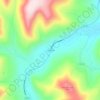 Mappa topografica Evans Falls, altitudine, rilievo