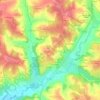 Mappa topografica Le Tachot, altitudine, rilievo