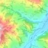 Mappa topografica Vei, altitudine, rilievo