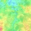 Mappa topografica Le Val Hervelin, altitudine, rilievo