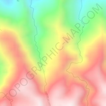 Mappa topografica La Granja, altitudine, rilievo