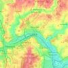 Mappa topografica Ware, altitudine, rilievo