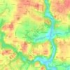 Mappa topografica Mon Désir, altitudine, rilievo