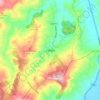 Mappa topografica Caldas, altitudine, rilievo