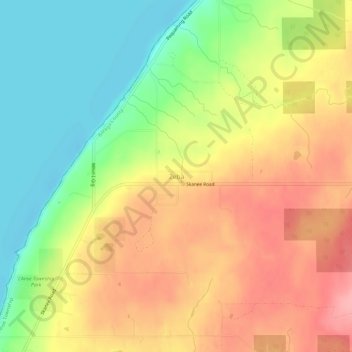 Mappa topografica Zeba, altitudine, rilievo