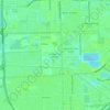 Mappa topografica Andover Golf Estates, altitudine, rilievo