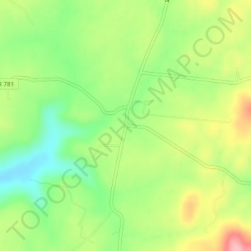 Mappa topografica Steam Furnace, altitudine, rilievo
