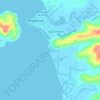 Mappa topografica Aguada Sur, altitudine, rilievo