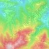 Mappa topografica La Carta, altitudine, rilievo