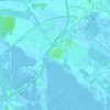 Mappa topografica Aigues-Mortes, altitudine, rilievo