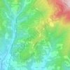 Mappa topografica Boscaccio, altitudine, rilievo