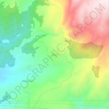 Mappa topografica Erdek, altitudine, rilievo