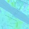 Mappa topografica Missisippi River General Anchorage, altitudine, rilievo