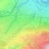 Mappa topografica Les Crys, altitudine, rilievo