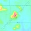 Mappa topografica Saddle Mountain, altitudine, rilievo