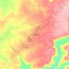 Mappa topografica Entre Rios, altitudine, rilievo