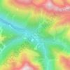 Mappa topografica Madau, altitudine, rilievo