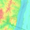 Mappa topografica Jefferson Barracks, altitudine, rilievo
