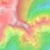 Mappa topografica Monte Pizzocco, altitudine, rilievo