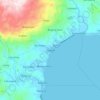 Mappa topografica Duero, altitudine, rilievo