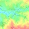 Mappa topografica Les Gâtines Nord, altitudine, rilievo