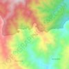 Mappa topografica Yarumal, altitudine, rilievo