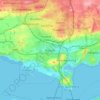 Mappa topografica Rosyth, altitudine, rilievo
