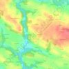 Mappa topografica Kerican, altitudine, rilievo