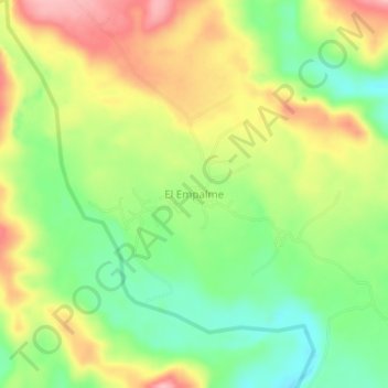 Mappa topografica El Empalme, altitudine, rilievo