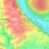 Mappa topografica Neuses am Berg, altitudine, rilievo
