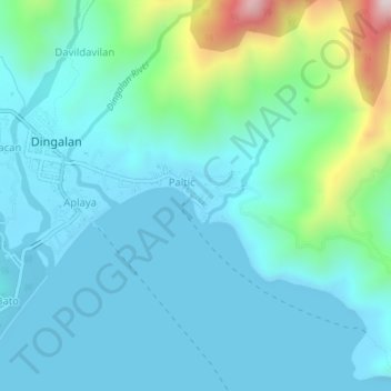 Mappa topografica Paltic, altitudine, rilievo