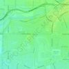 Mappa topografica Kern City, altitudine, rilievo