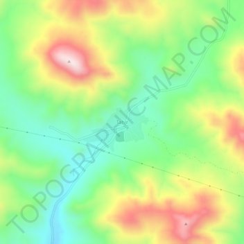 Mappa topografica Tahir, altitudine, rilievo