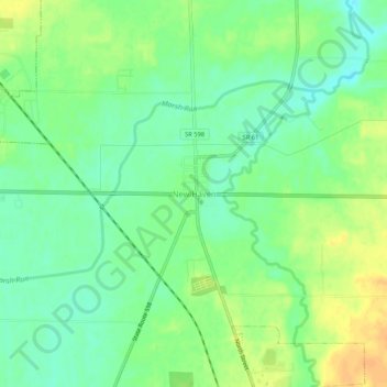 Mappa topografica New Haven, altitudine, rilievo