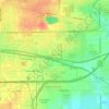 Mappa topografica Coventry Hills, altitudine, rilievo