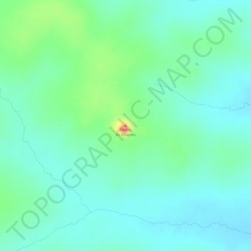 Mappa topografica Morro do Chapéu, altitudine, rilievo