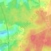 Mappa topografica Forêt de Bercé, altitudine, rilievo