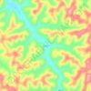 Mappa topografica Cordell, altitudine, rilievo