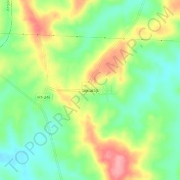 Mappa topografica Taquaraçu, altitudine, rilievo