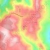 Mappa topografica Monte Balzano, altitudine, rilievo