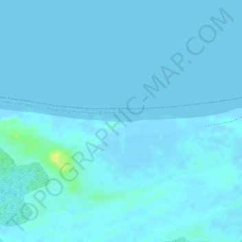Mappa topografica Praia do Amor, altitudine, rilievo