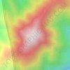 Mappa topografica Mount Kalawitan, altitudine, rilievo