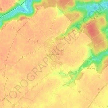 Mappa topografica Corbreuse, altitudine, rilievo