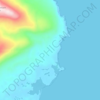 Mappa topografica Aleut Village, altitudine, rilievo